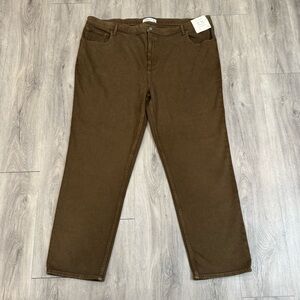 Abercrombie & Fitch Brown Straight Leg Jeans